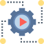 Icono de automatización de tareas TI