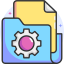 Icono de administración de activos tecnológicos