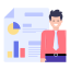 Icono de reportes ejecutivos de servicios TI